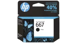 Cartucho de tinta HP 667 preto original 3YM79AB para impressoras Deskjet 2376 2776 6476 5076 5276