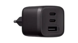 Carregador ultrarrápido Intelbras EC 21 POWER 65W GaN com 3 portas USB em tomada