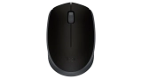 Mouse sem fio Logitech M170 ambidestro compacto com conexão USB e pilha inclusa (preto)